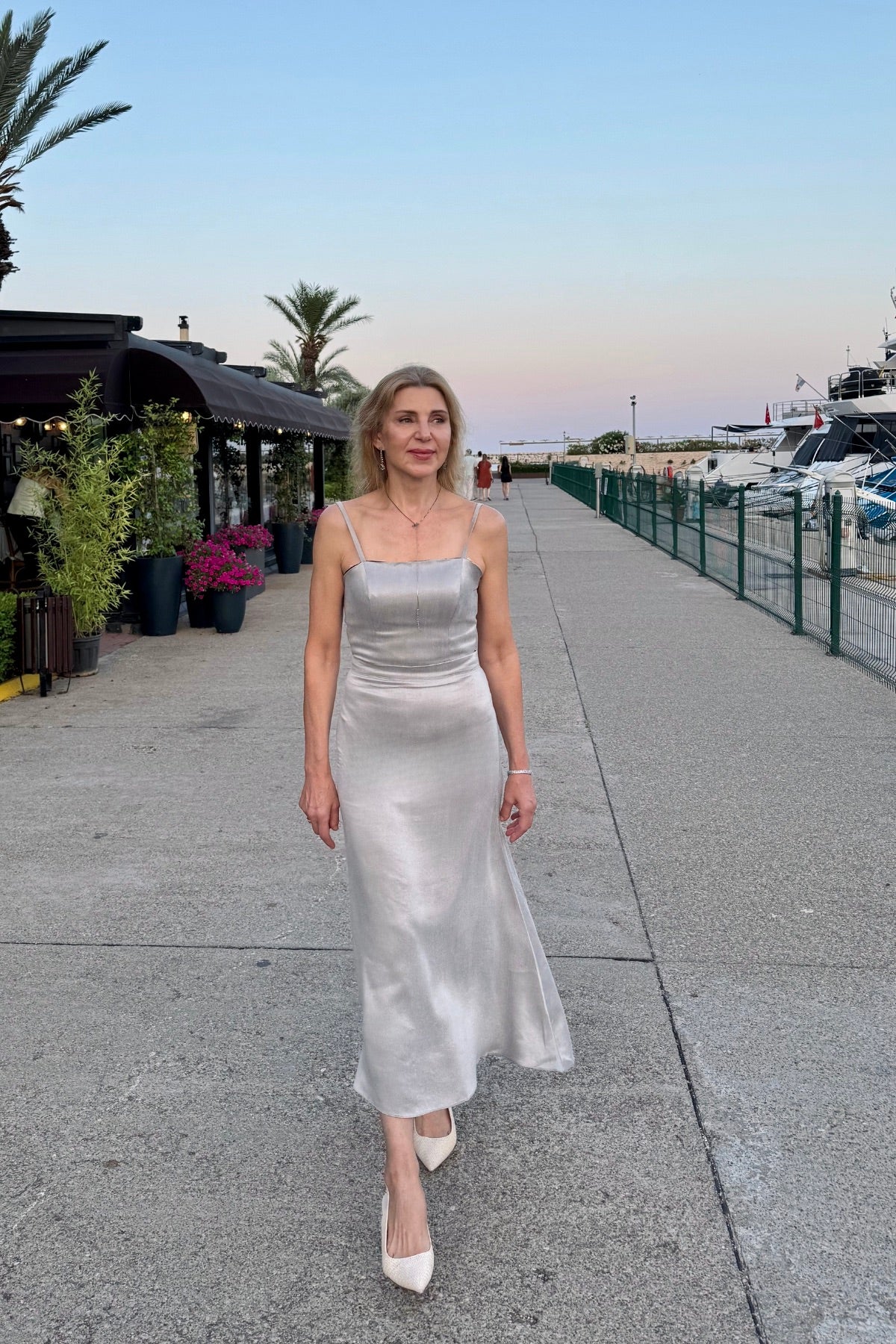 SILVER BAMBOO SLIP TOP