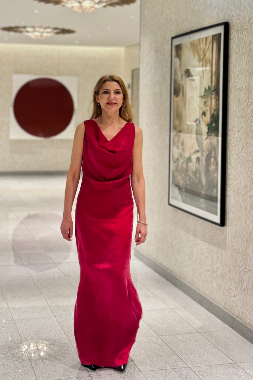 Scarlet Red Bamboo Dress