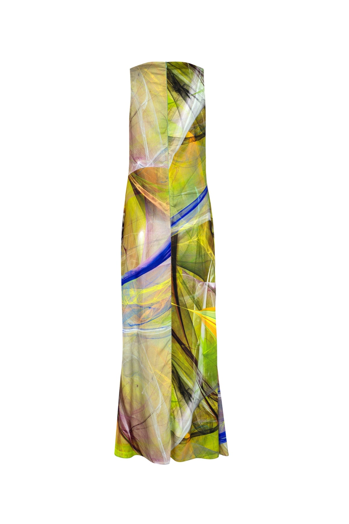 Dubai Synthwave Satin Dress