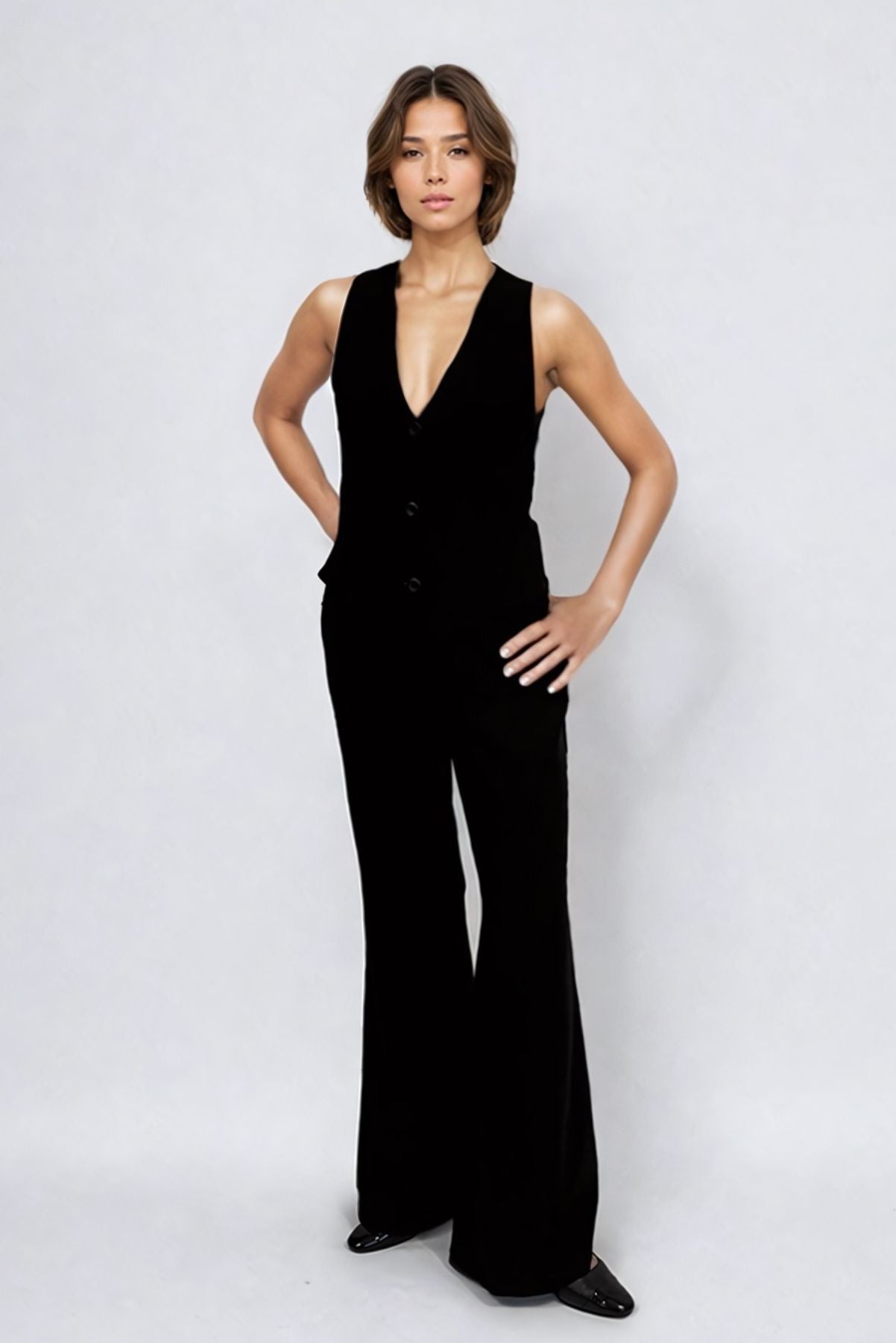 Milano Vista Flared Linen Trousers