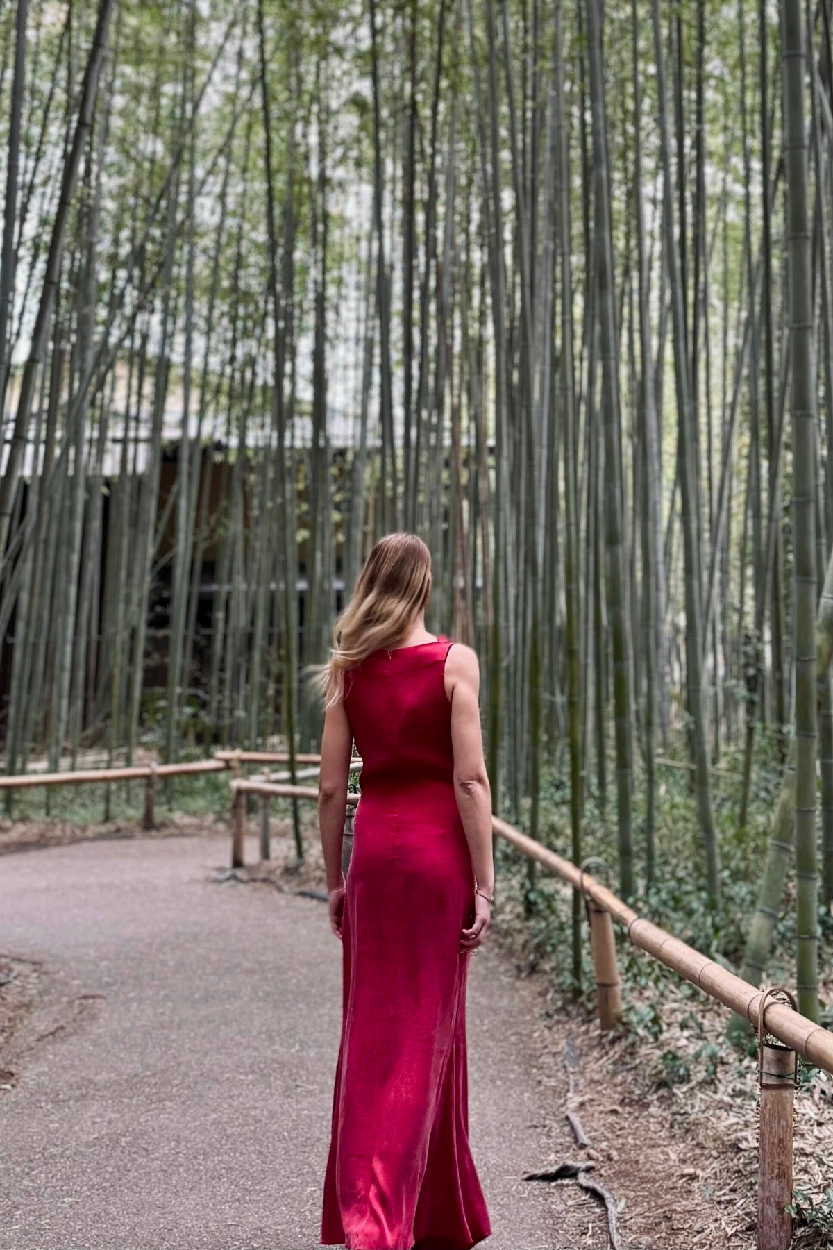 Scarlet Red Bamboo Dress
