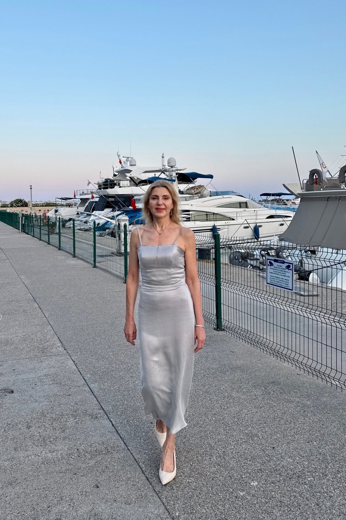 SILVER BAMBOO SLIP TOP