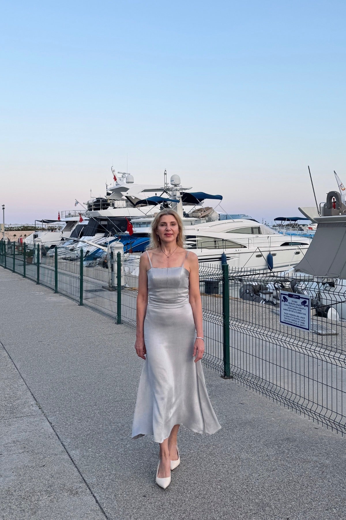 SILVER BAMBOO SLIP TOP