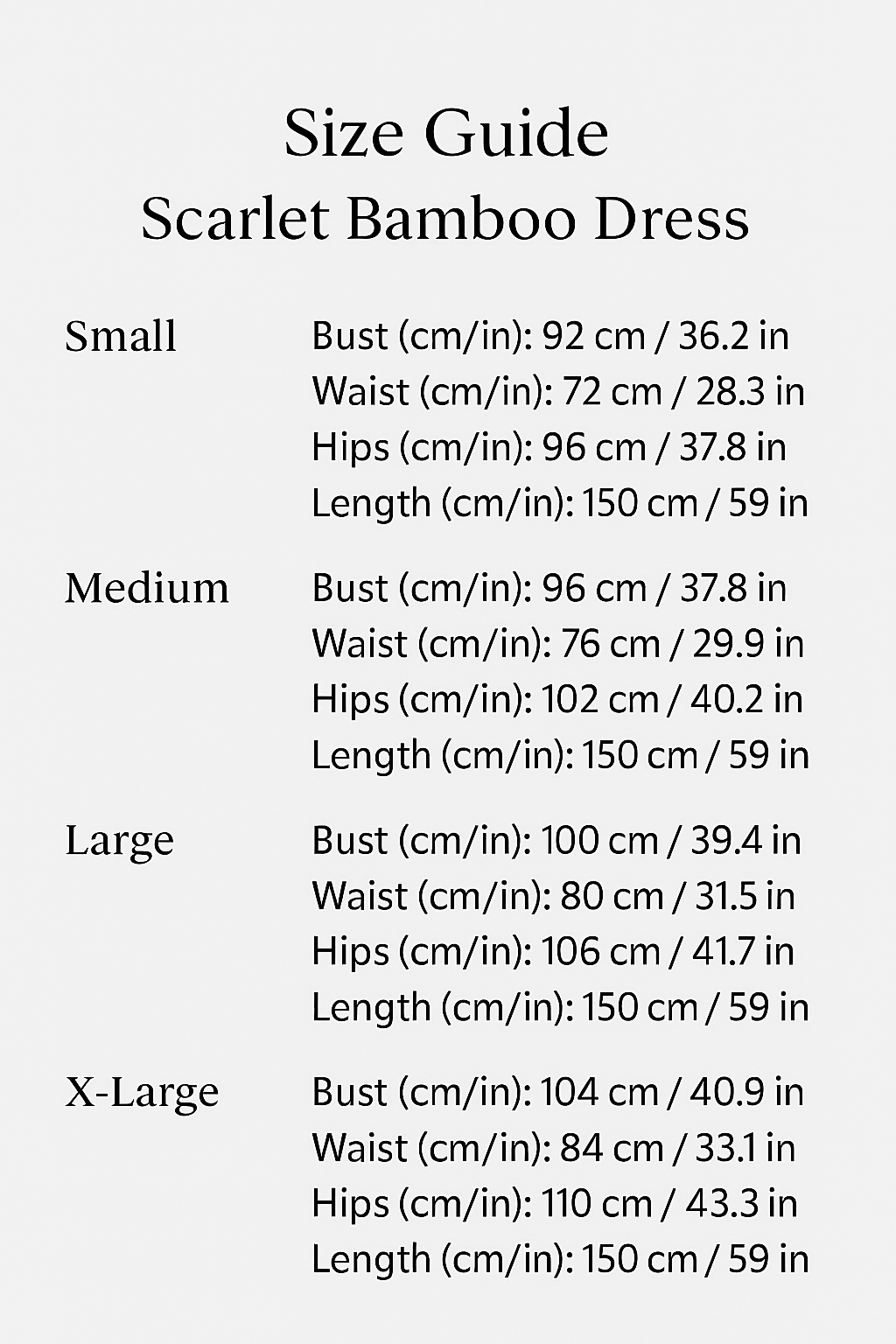 Scarlet Red Bamboo Dress