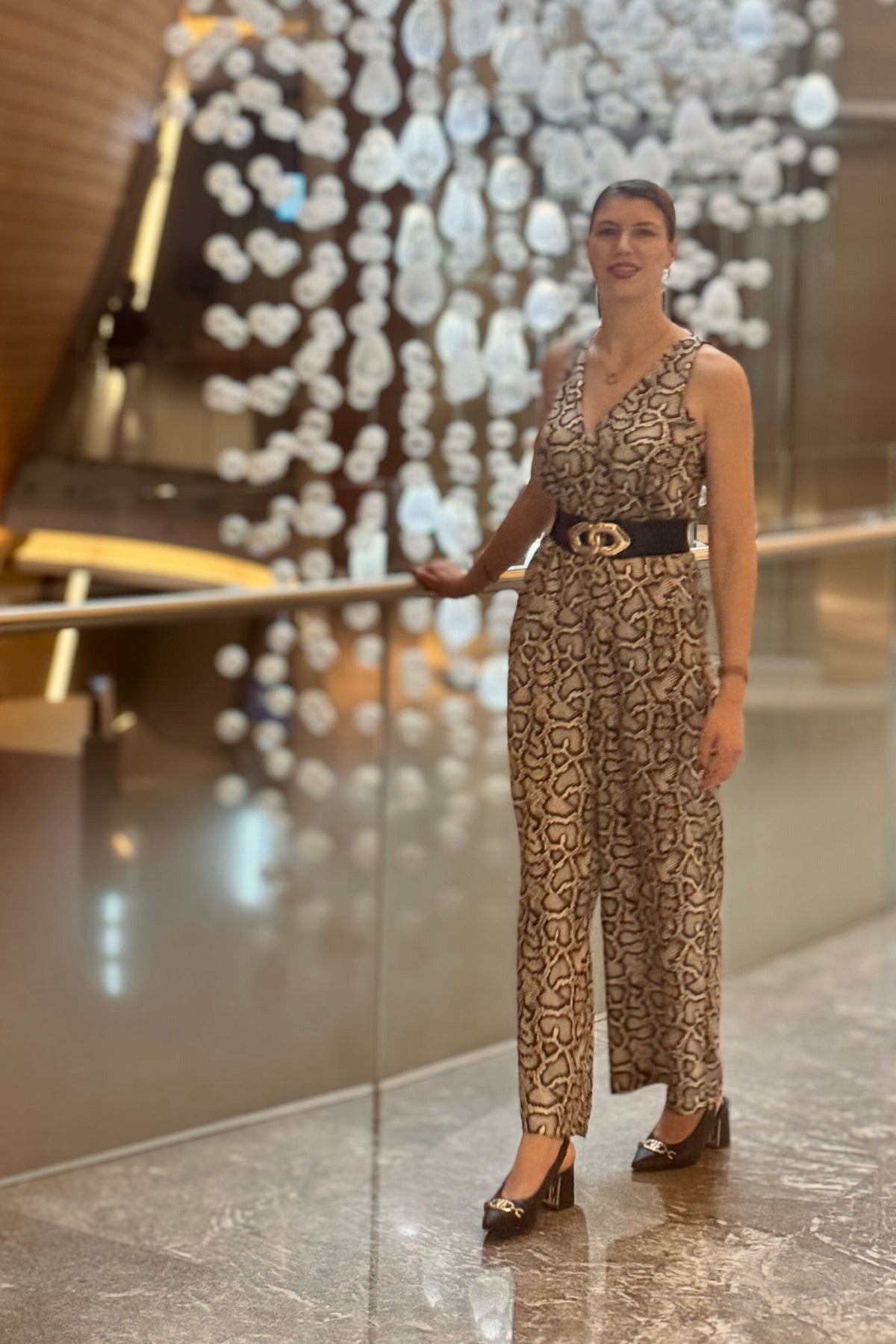 Wild Muse Python Jumpsuit