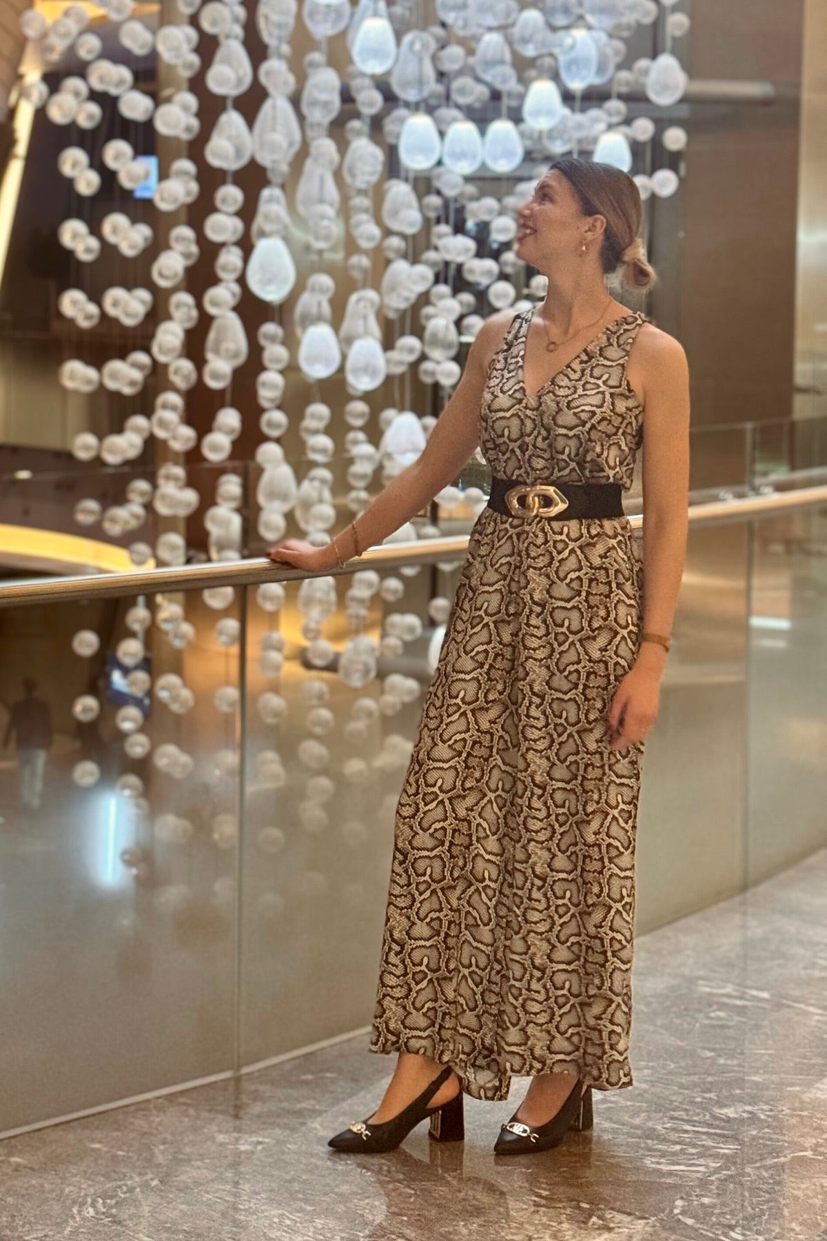 Wild Muse Python Jumpsuit