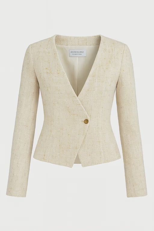 Cream Tweed Jacket
