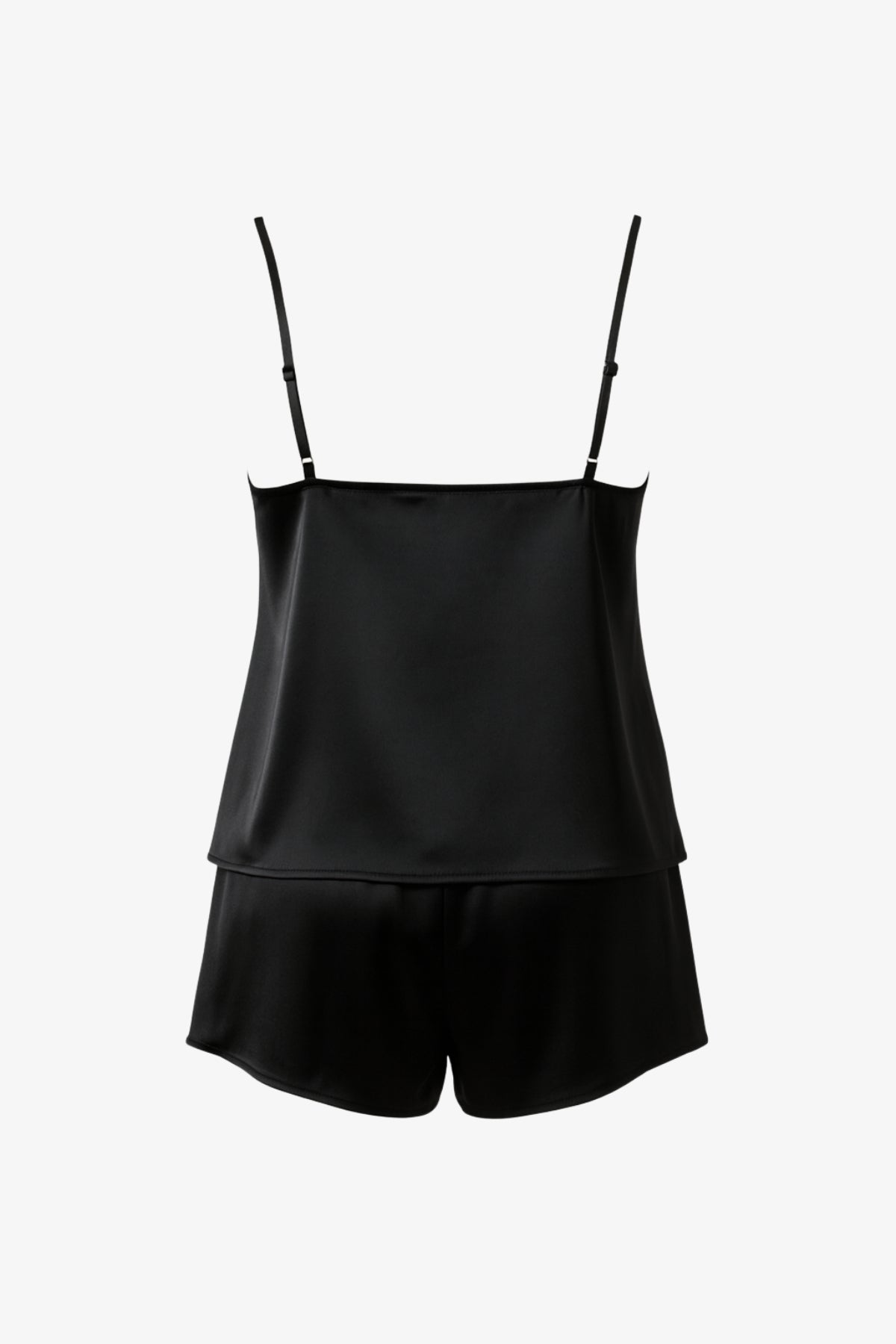 Noir Silky Satin PJ Set