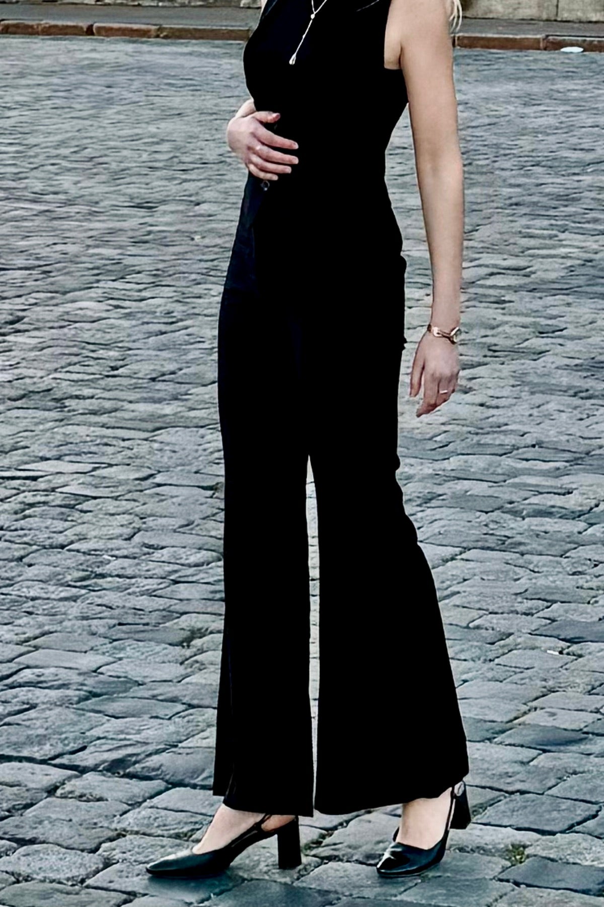 Milano Vista Flared Linen Trousers