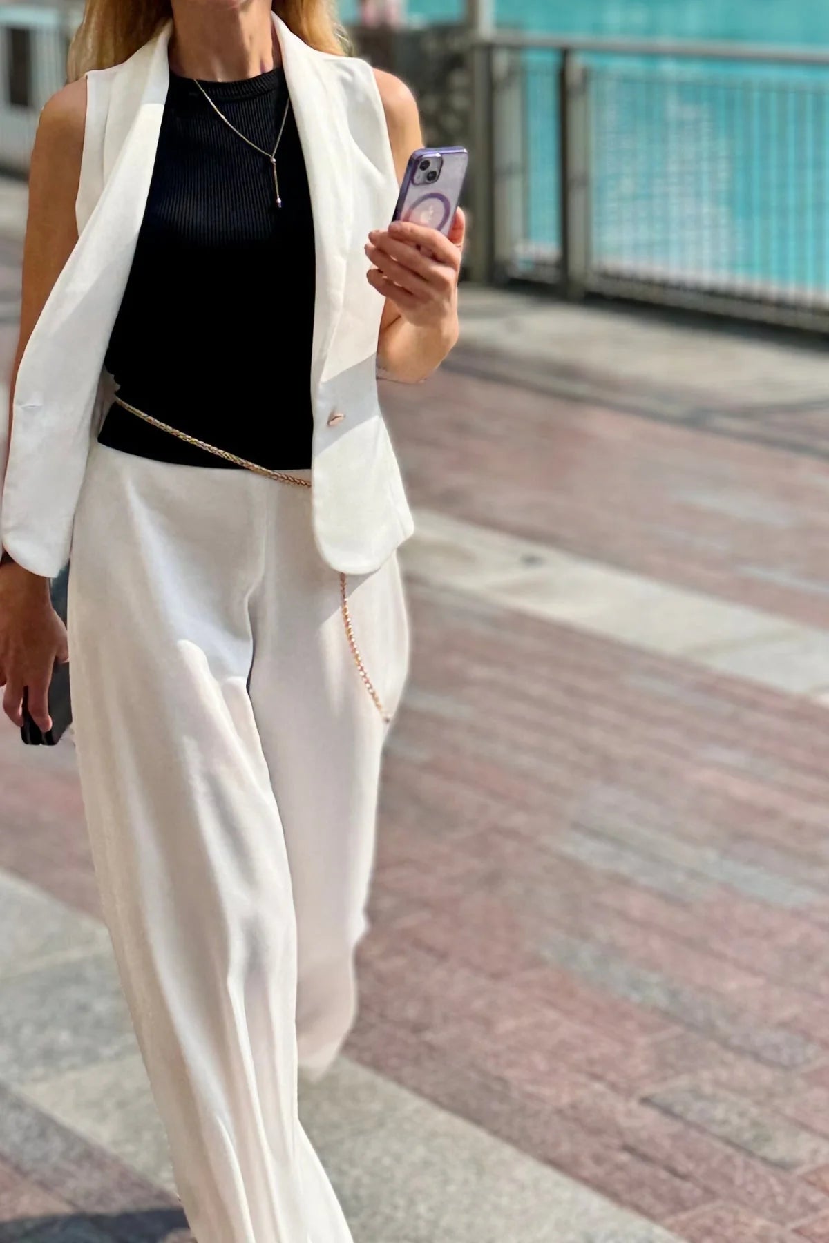 Marco White Waistcoat