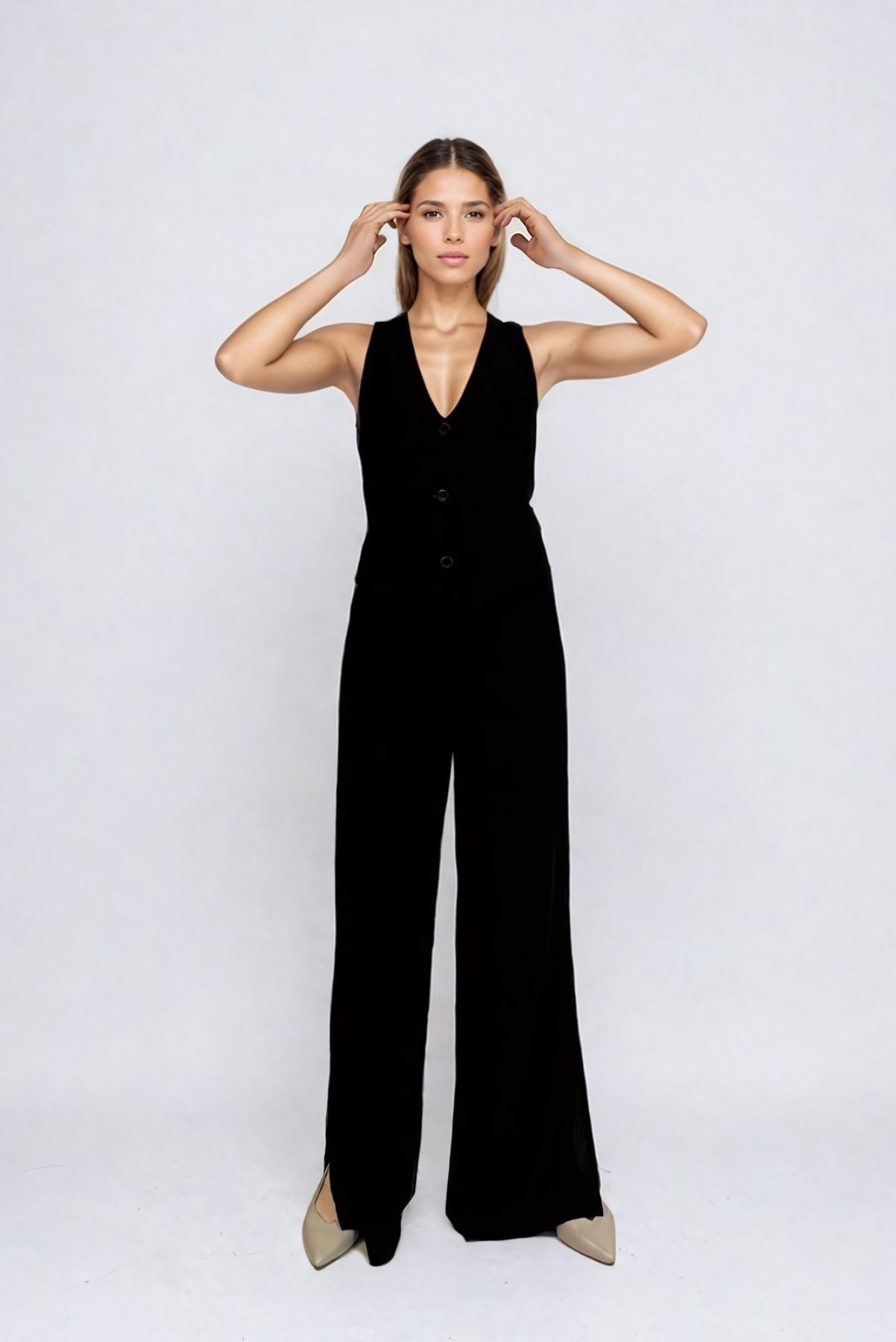 Milano Wide Leg Organic Linen Pants