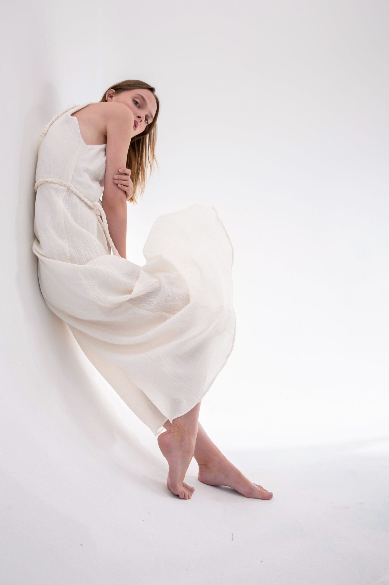 Cleopatra Maxi Silk Engagement Dress