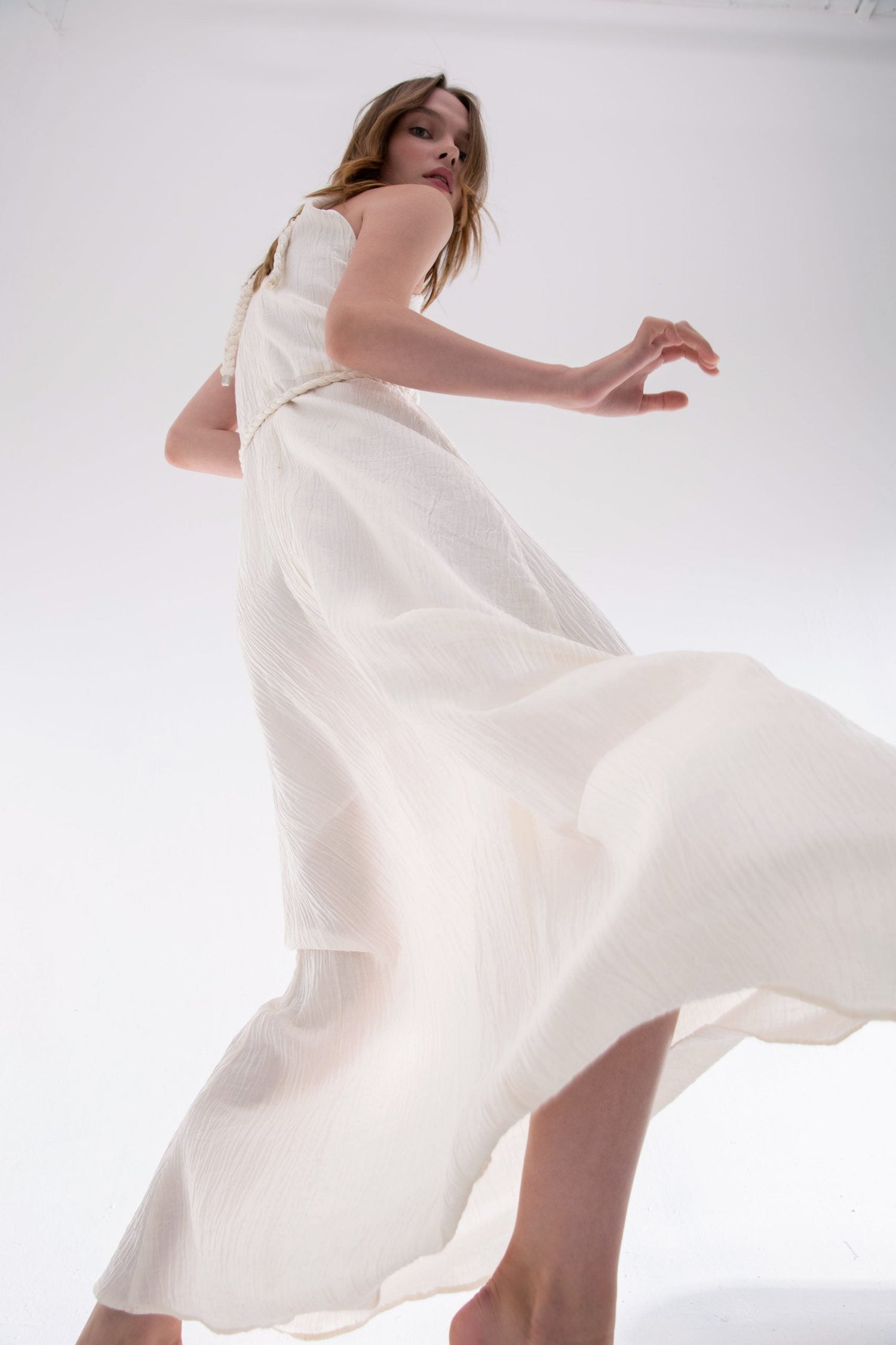 Cleopatra Maxi Silk Engagement Dress