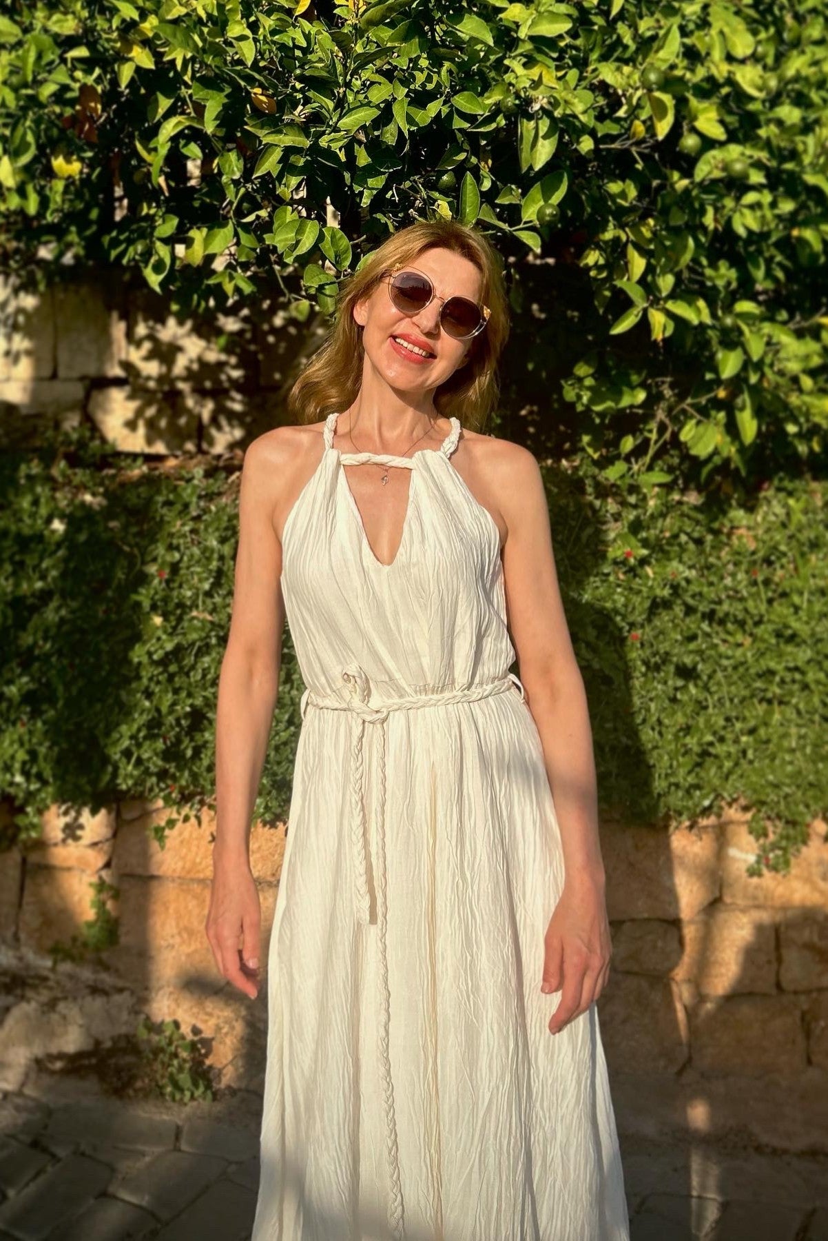 Cleopatra Maxi Silk Engagement Dress