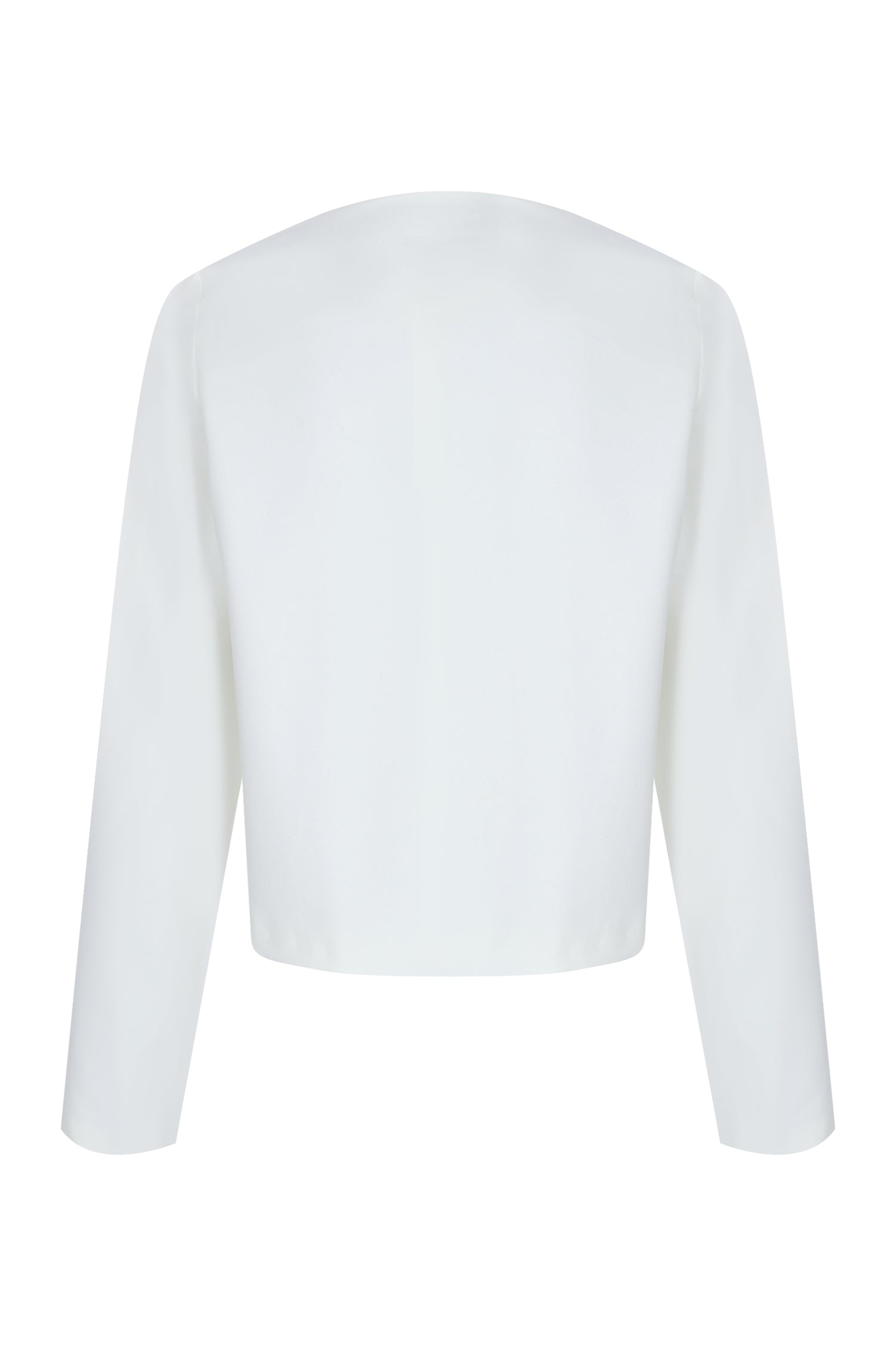 White Gold Crepe Jacket