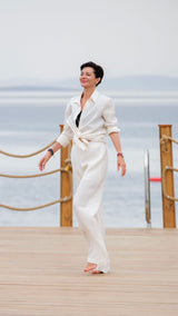 Butterfly Silk Trousers